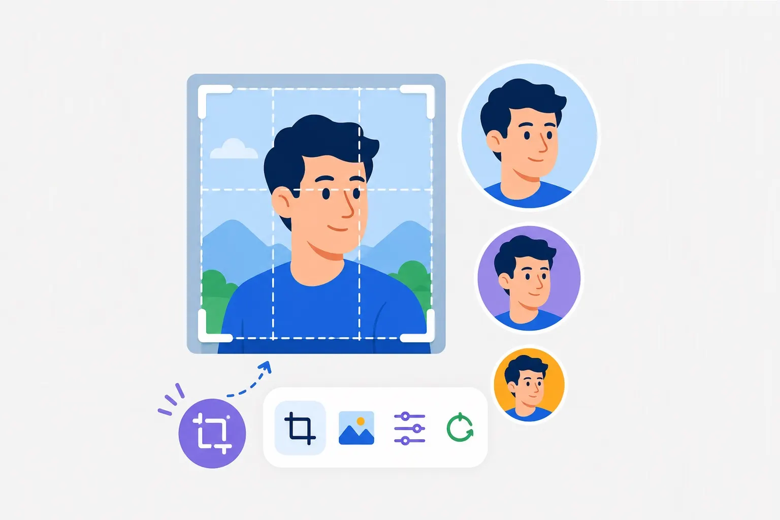 How to Crop Images Perfectly for Profile Pictures illustration
