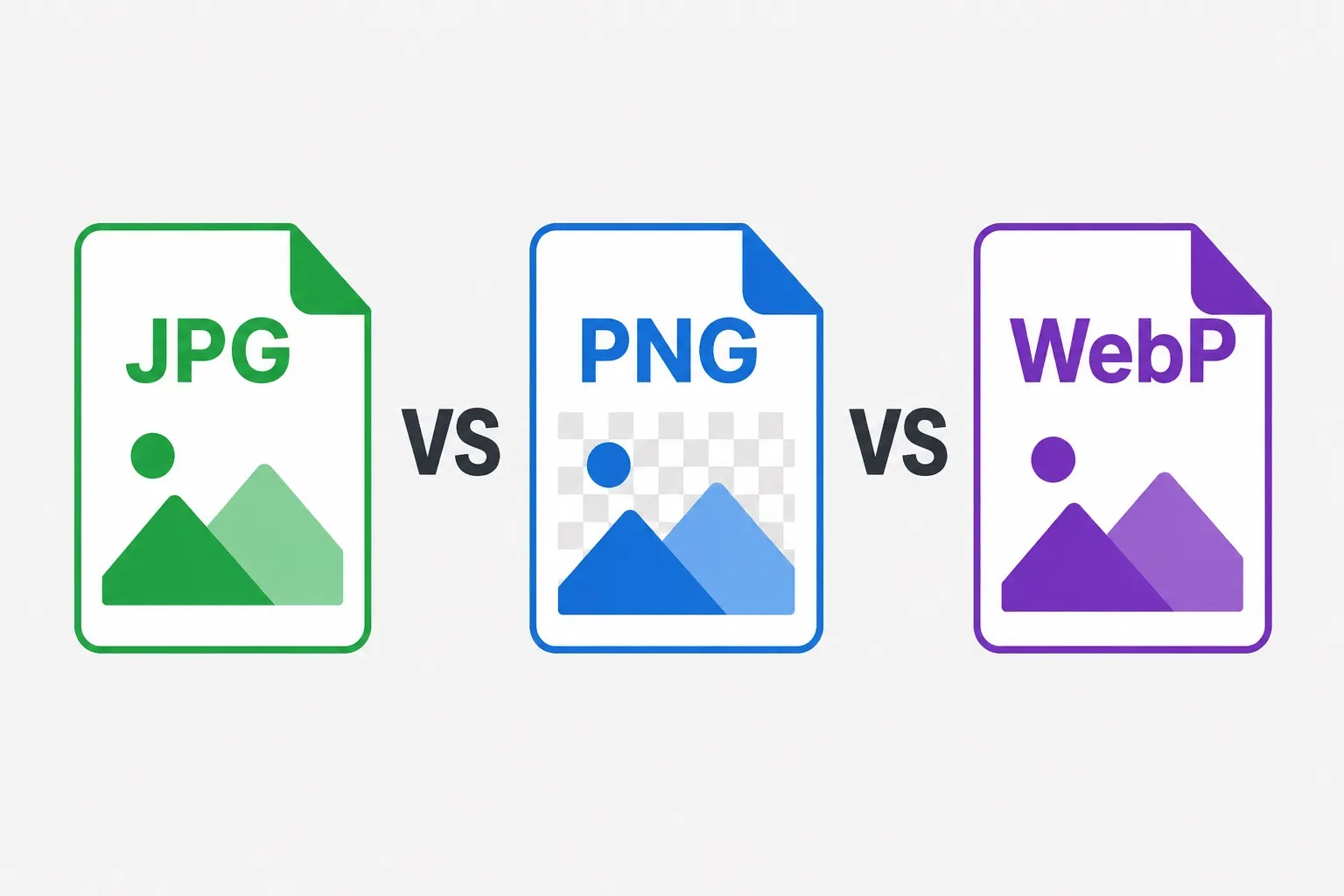 JPG vs PNG vs WebP: Which Image Format Should You Use? illustration